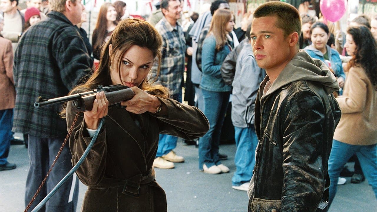 Mr. & Mrs. Smith backdrop